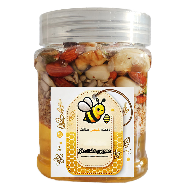 معجون عسل هفت مغز دهکده عسل سلامت - 450 گرم