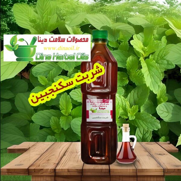 شربت سکنجبین خانگی و غلیظ درجه یک با سرکه انگور (یک کیلویی)