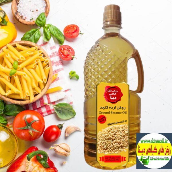 روغن ارده کنجد خالص و سنتی دینا( نیم لیتری)